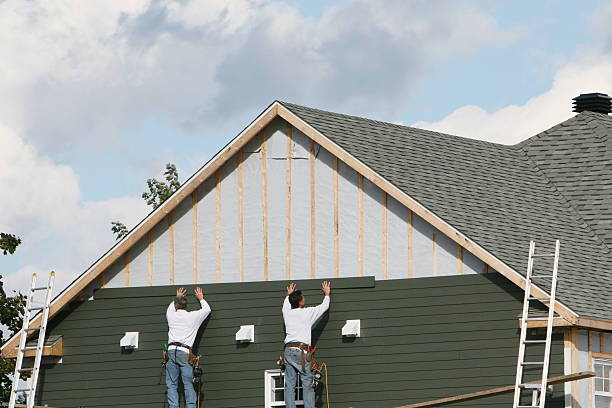 Professional Siding Replacement technician working in Columbia Station, OH
